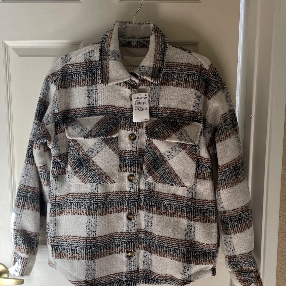 Thread & Supply Rustic Button-Up Shacket (Shirt-Jacket)